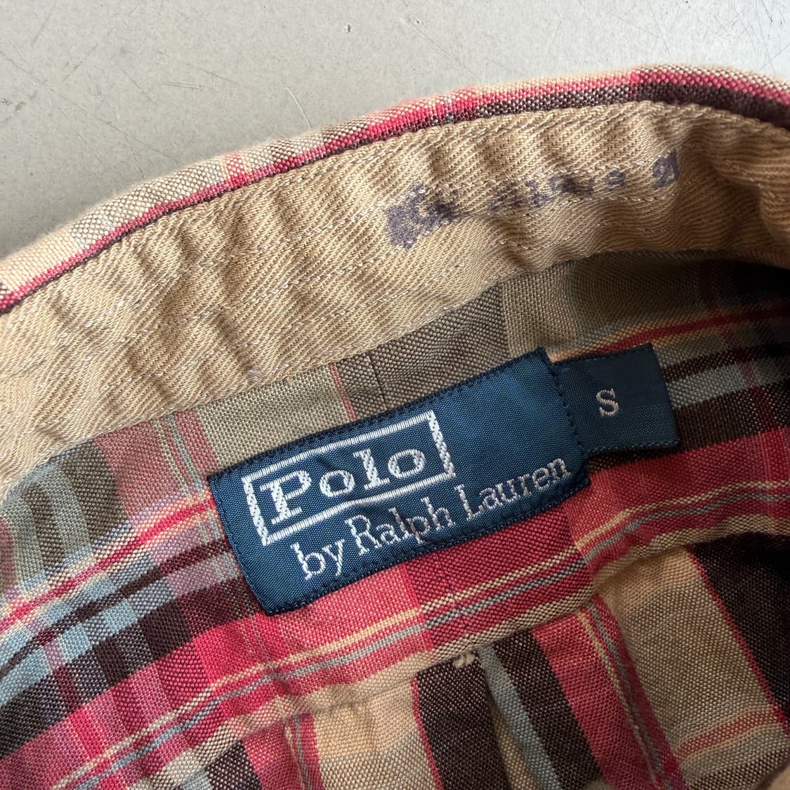 90s 폴로 랄프로렌 웨스턴 체크 셔츠 상품이미지6