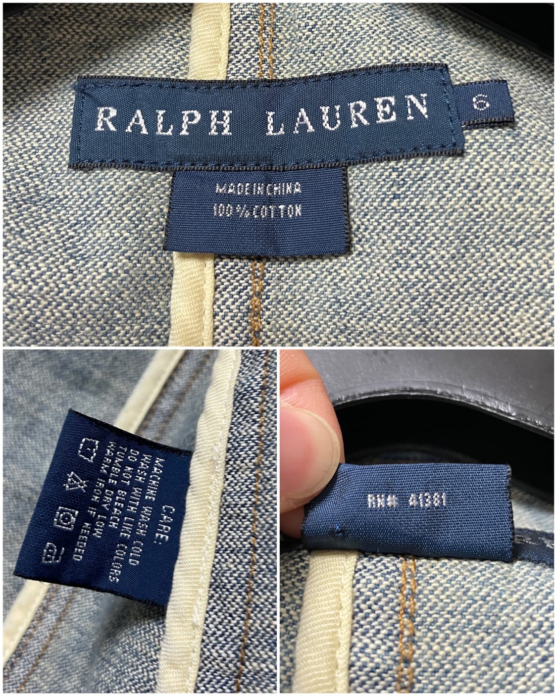 여성 폴로 랄프로렌 슬림핏 웨스턴 데님 청자켓 상품이미지10