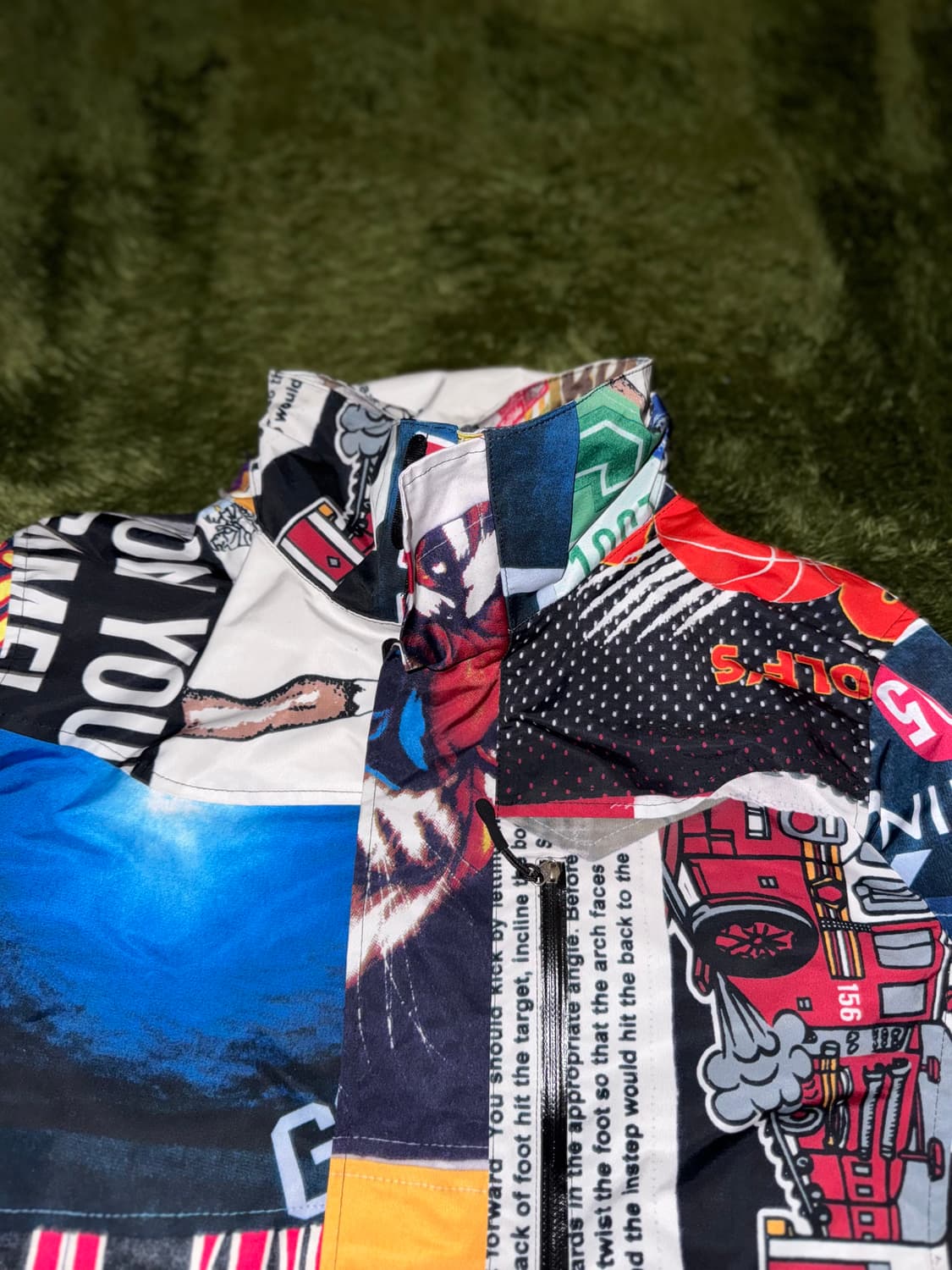 JOEGUSH 조거쉬 빈티지 티셔츠 믹스 프린트 윈드브레이커 자켓 상품이미지5