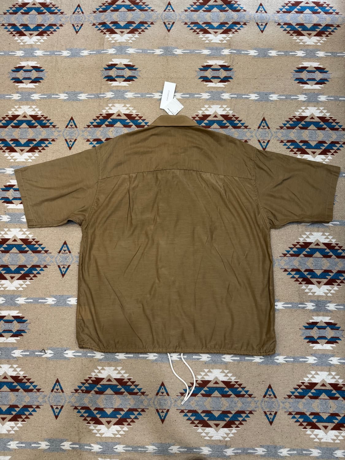 [M][100] 나나미카 오픈카라 셔츠 베이지 (CUPRO) 상품이미지5