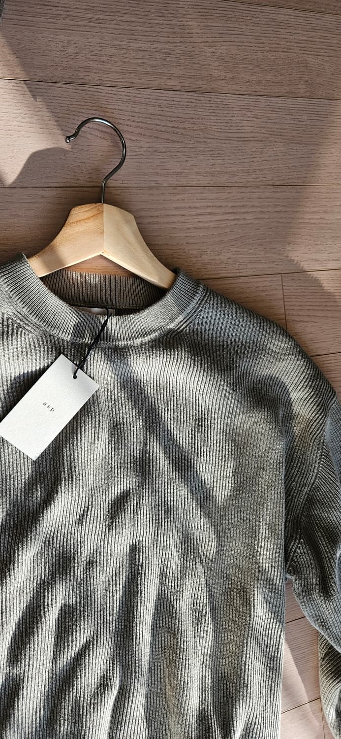 애습 면니트 그레이시 그린 올리브 상품이미지5