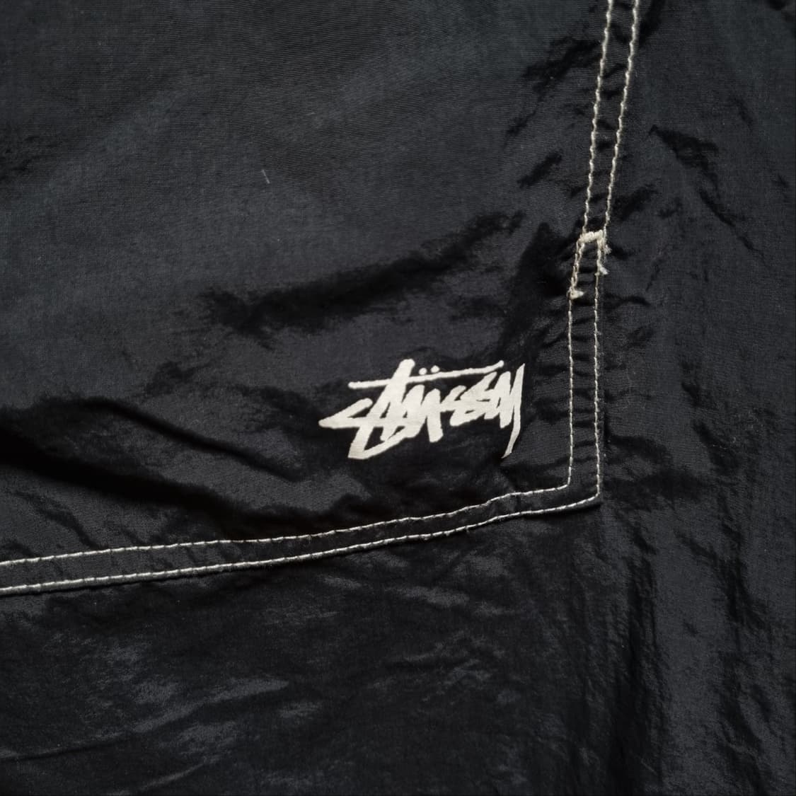 ( M ) 스투시 아노락 후드 블랙 바람막이 상품이미지2