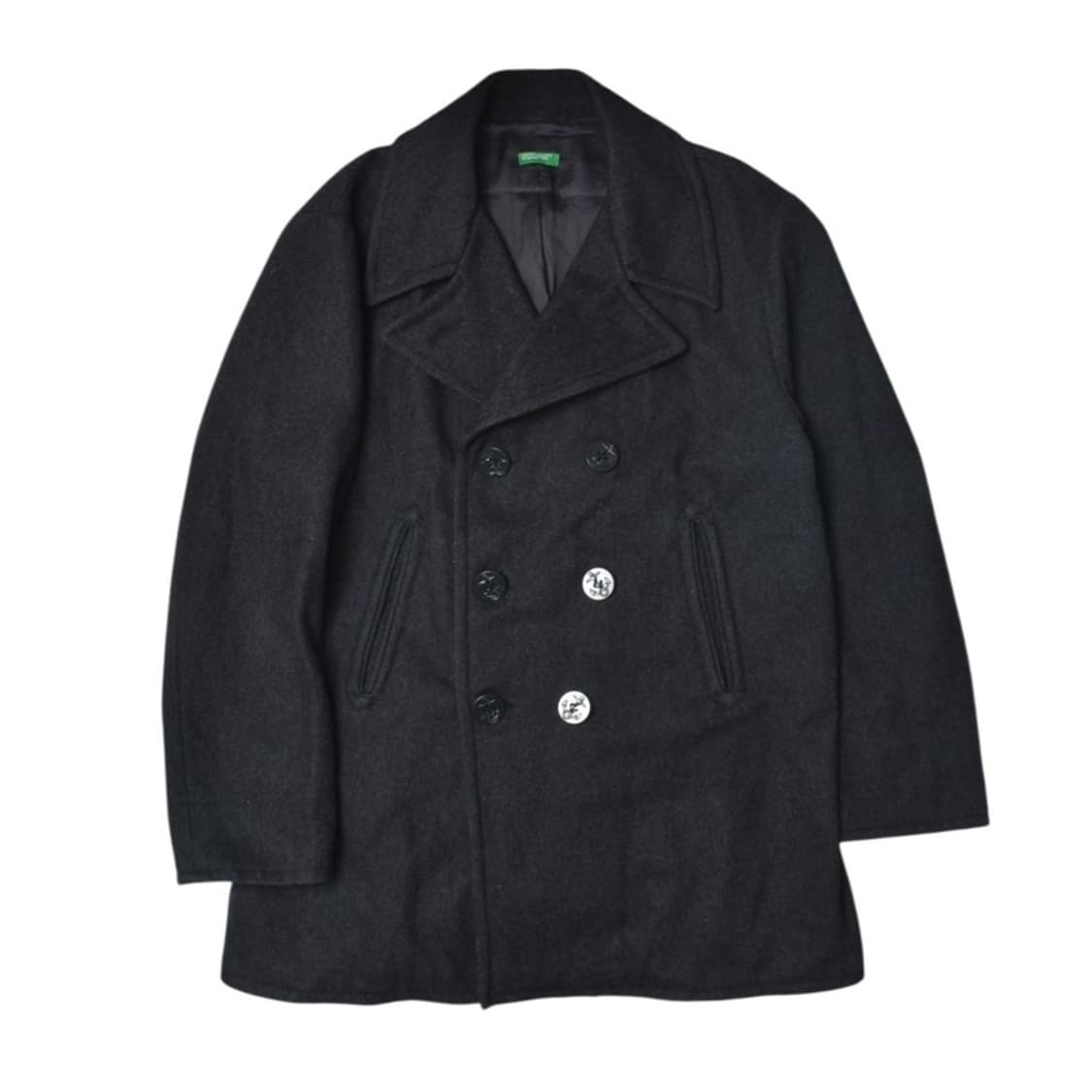 90S 베네통 울 피코트 L N1120 상품이미지2