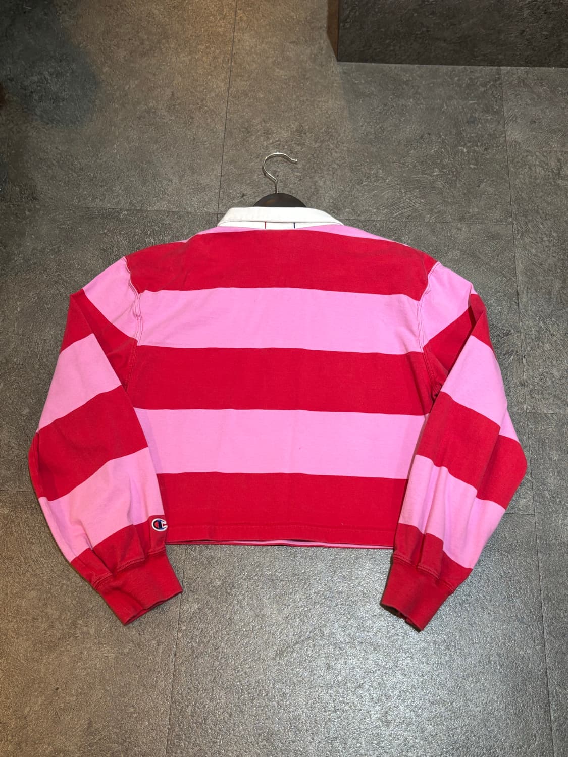 챔피온 럭비티 긴팔 크롭 카라티 M 상품이미지3