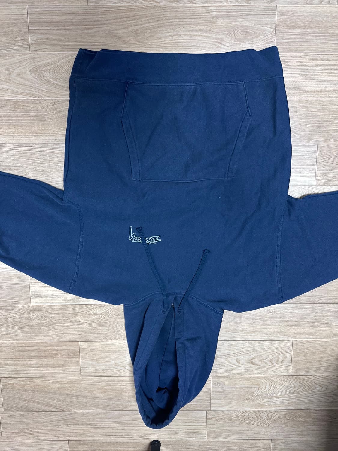 스투시 윙스팬 후드 네이비 XL 상품이미지2