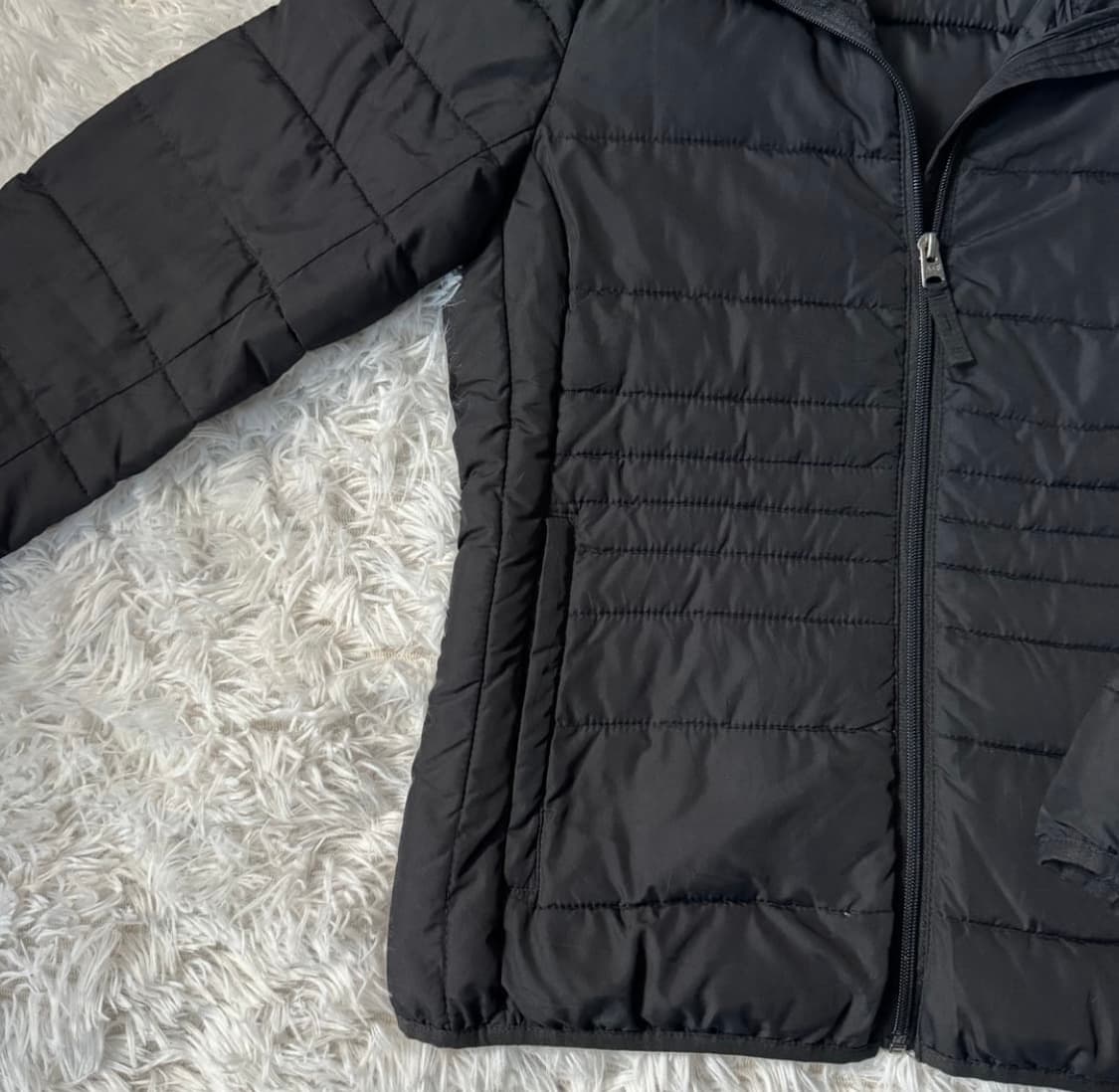 여성 아베크롬비 일본빈티지 경량패딩 빈티지패딩 블랙 상품이미지5