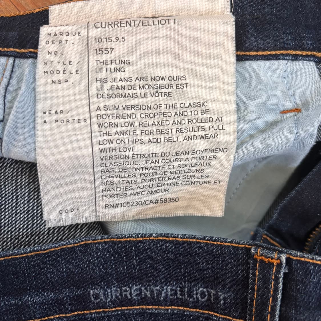 커렌엘리엇 USA 데님 청바지 27 슬림 배기핏 미국 수입 정품 상품이미지9