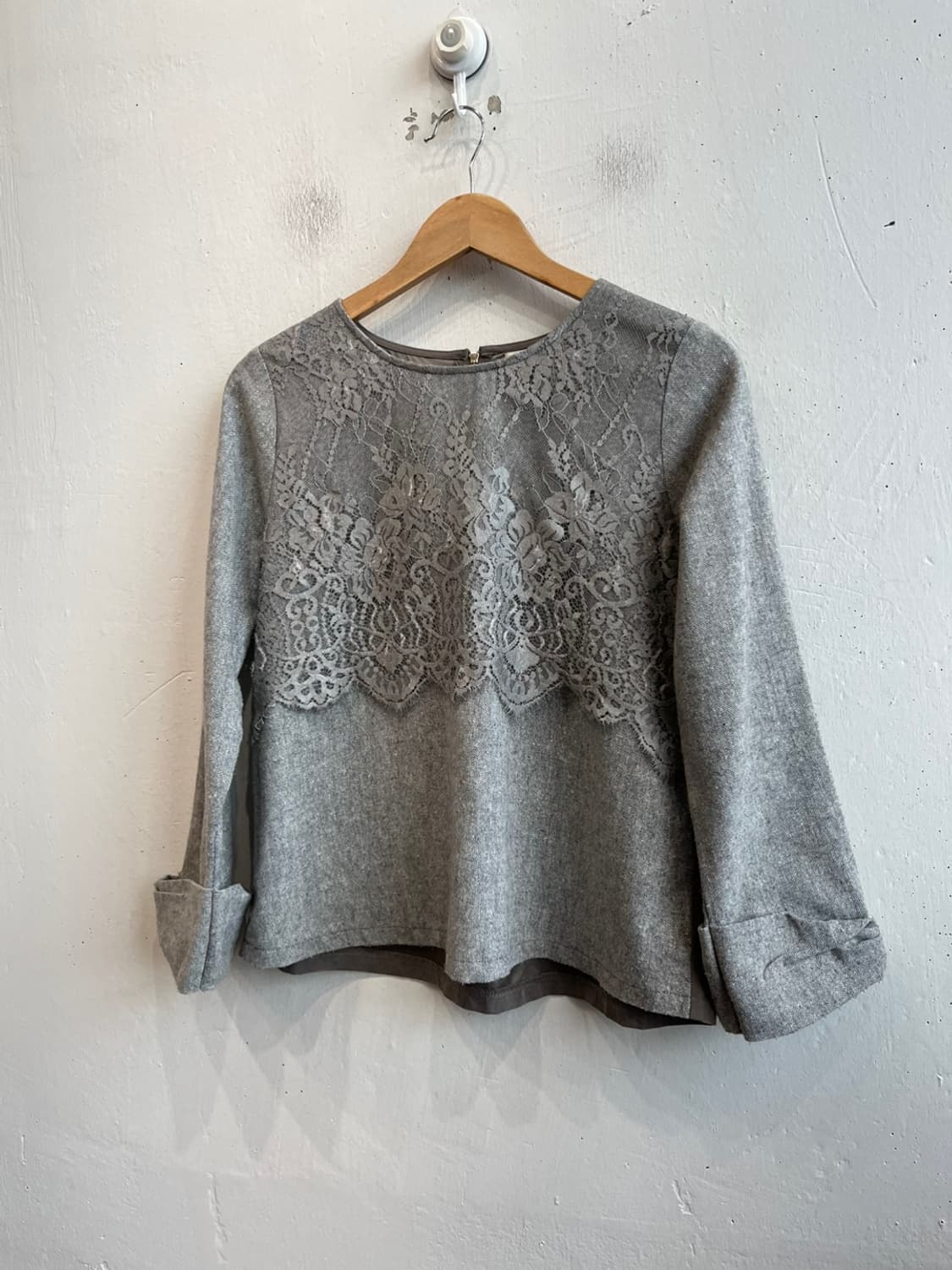 액시즈팜 레이스 크로쉐 블라우스 상품이미지1