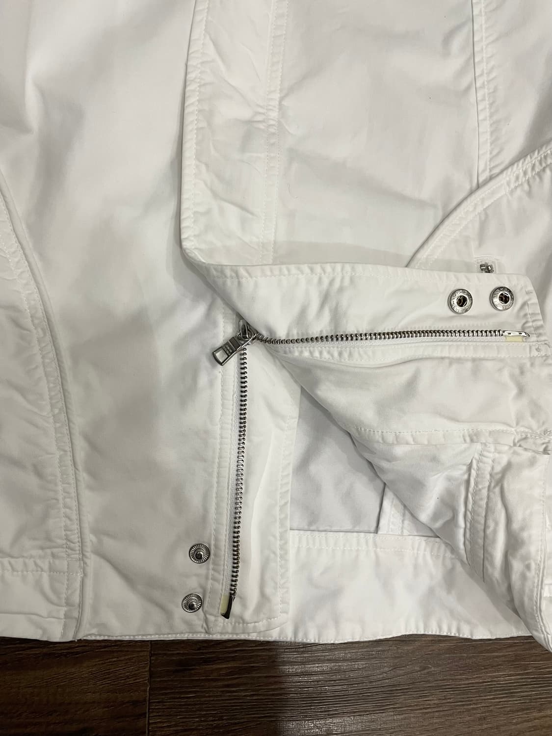 아르마니 익스체인지 화이트 라이더 자켓 상품이미지9