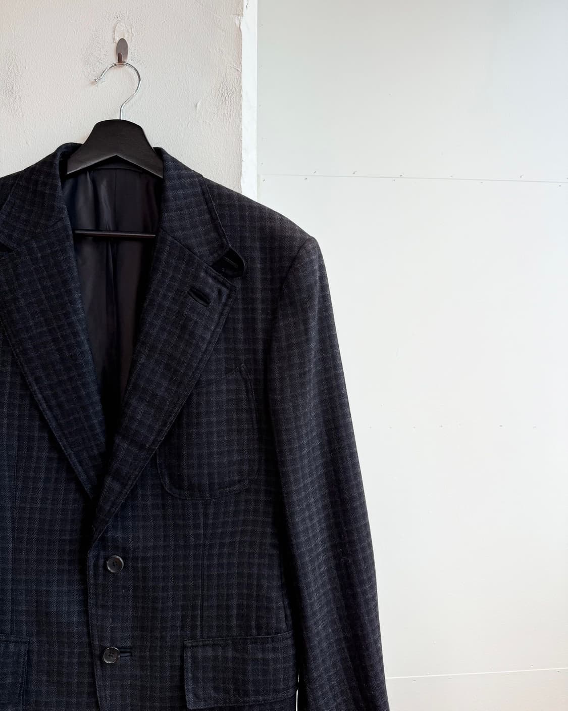 톰포드 블랙 윈도우페인 체크 패턴 울 블레이저 자켓  상품이미지5