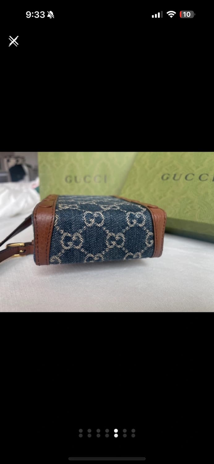 구찌 1955홀스빗미니백 블루/아이보리 상품이미지5