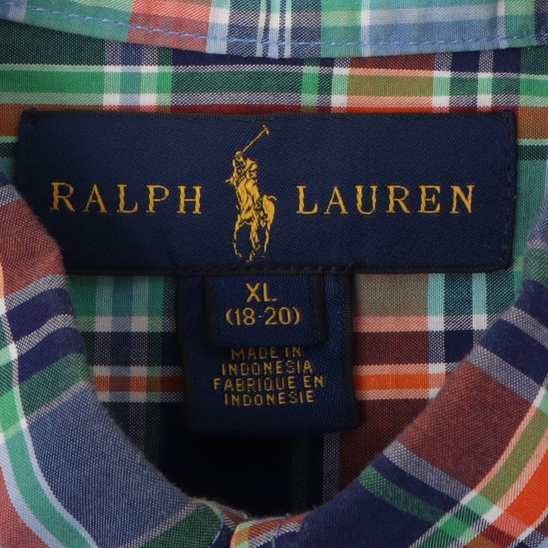 폴로 랄프로렌 블루 마드라스 체크 셔츠 상품이미지8