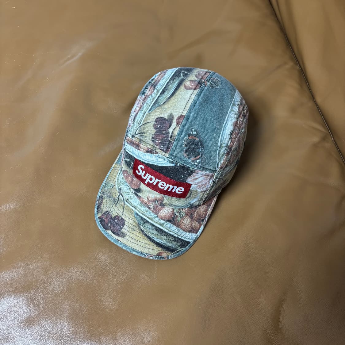 슈프림 캠프캡 모자 박스로고 스트로베리 체리 상품이미지5