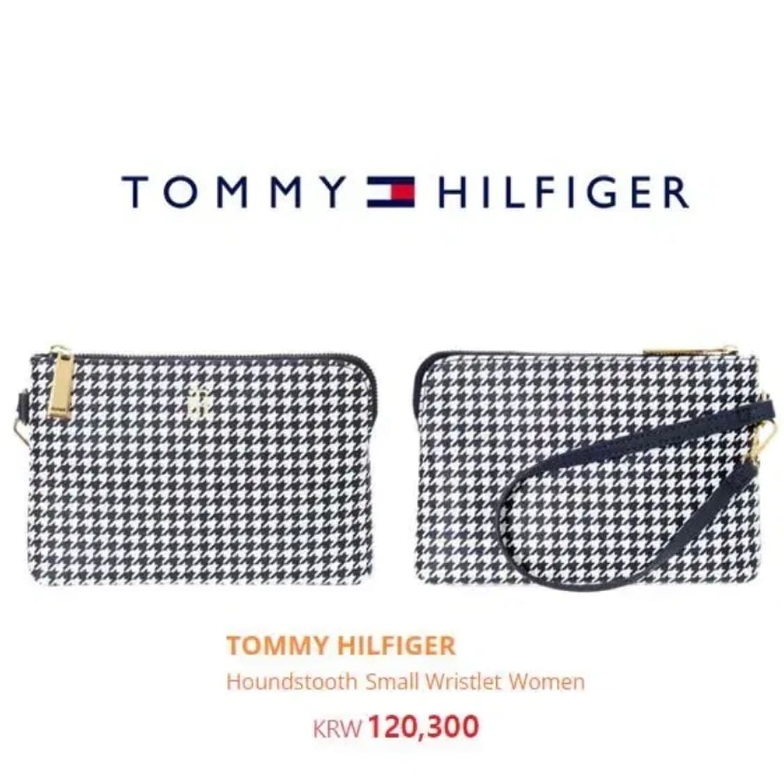 [정품] TOMMY HILFIGER 타미힐피거 하운드투스체크 리스틀릿 상품이미지1