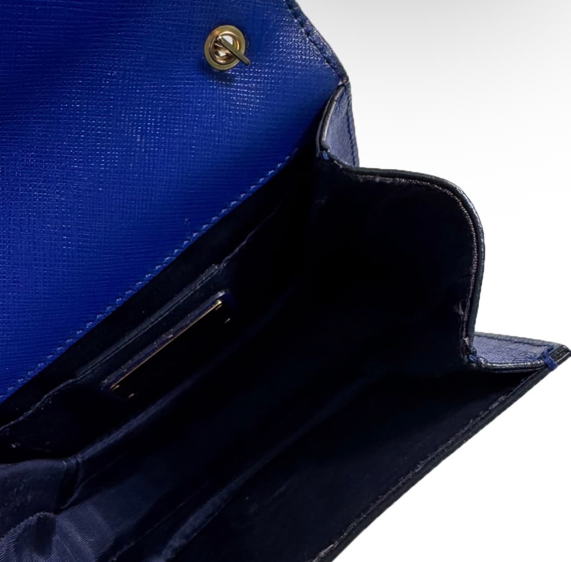 페레가모 여성 지니 바라 보우 체인 숄더 크로스백 블루 21 E133 상품이미지8