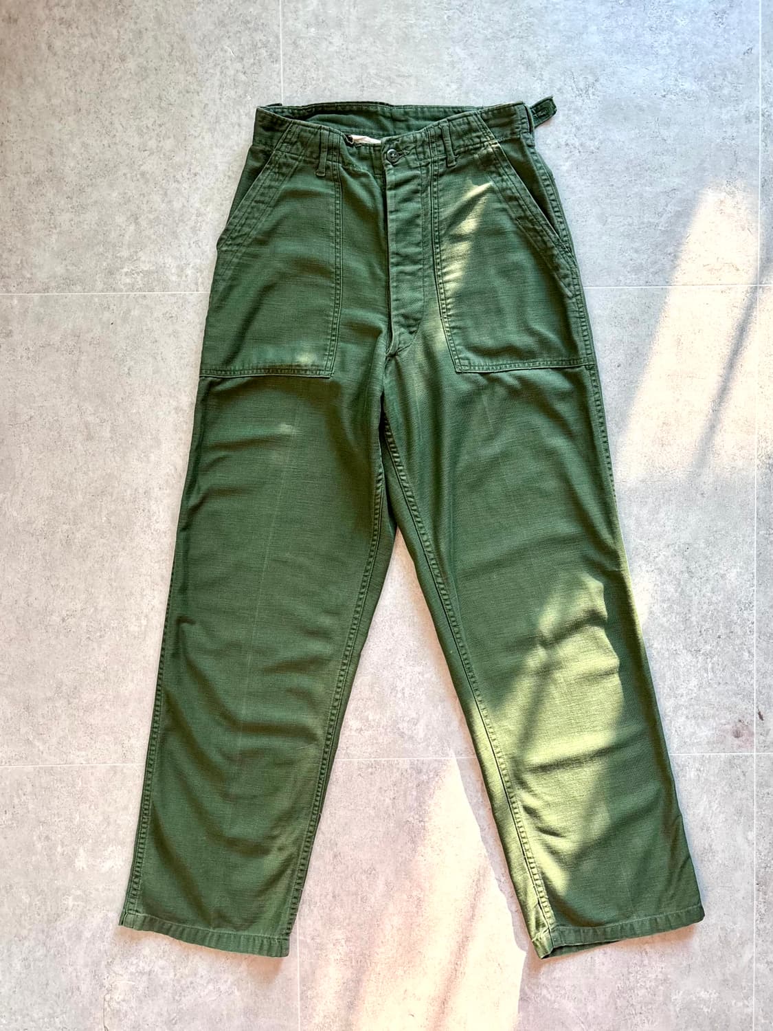 60's 미군 OG 107 퍼티그 팬츠 S(27~28) 전기형 상품이미지1