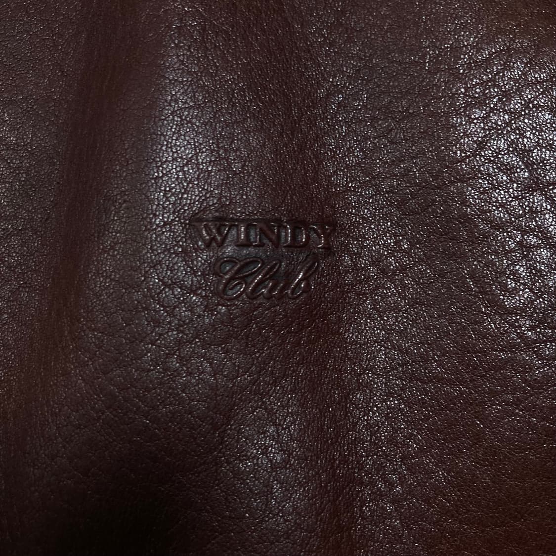 빈티지 브라운 컬러 양가죽 레더 봄버 자켓 상품이미지3