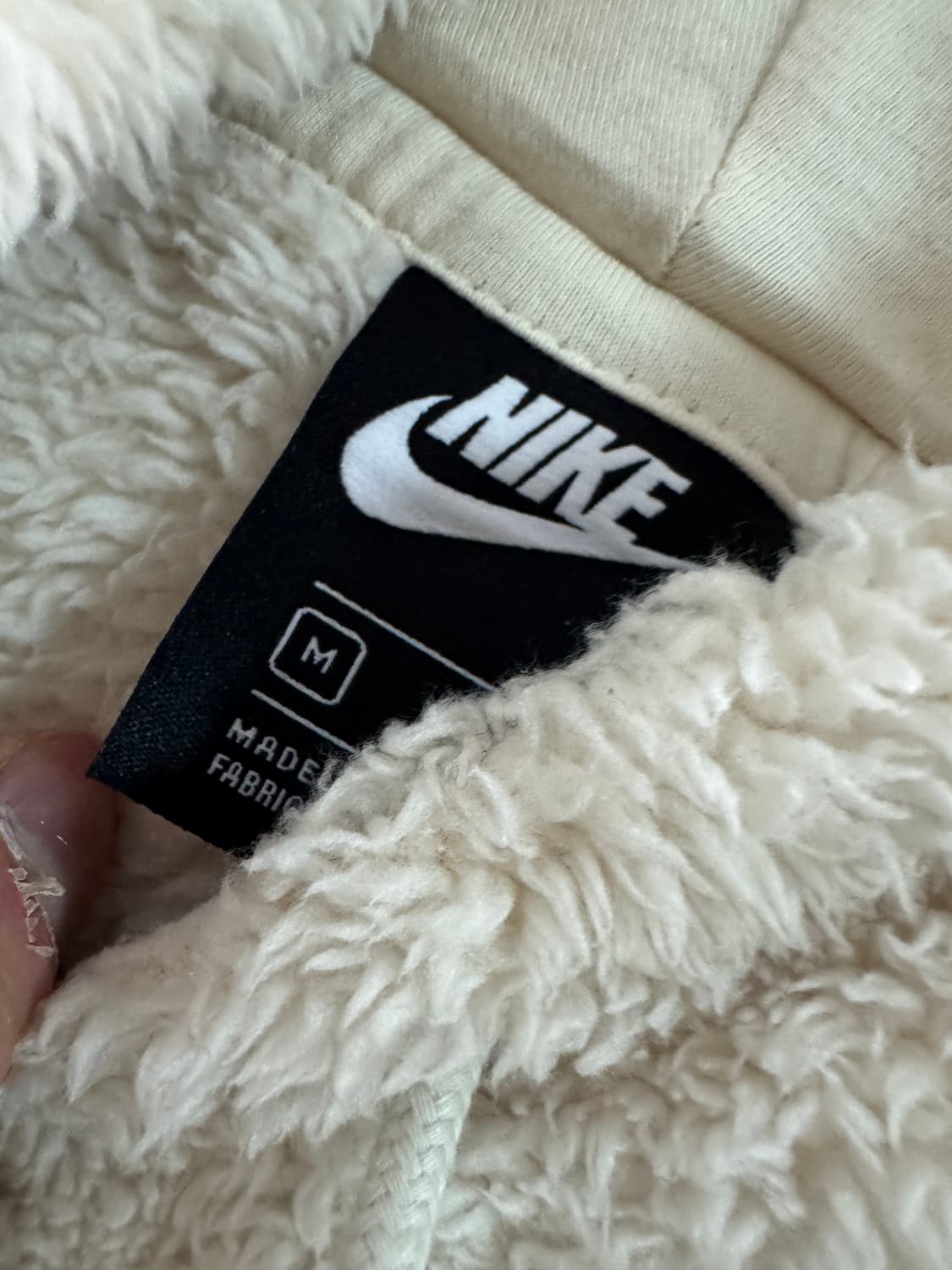 여성 나이키 귀여운 쉐르파 플리스 크롭 후드티 상품이미지3