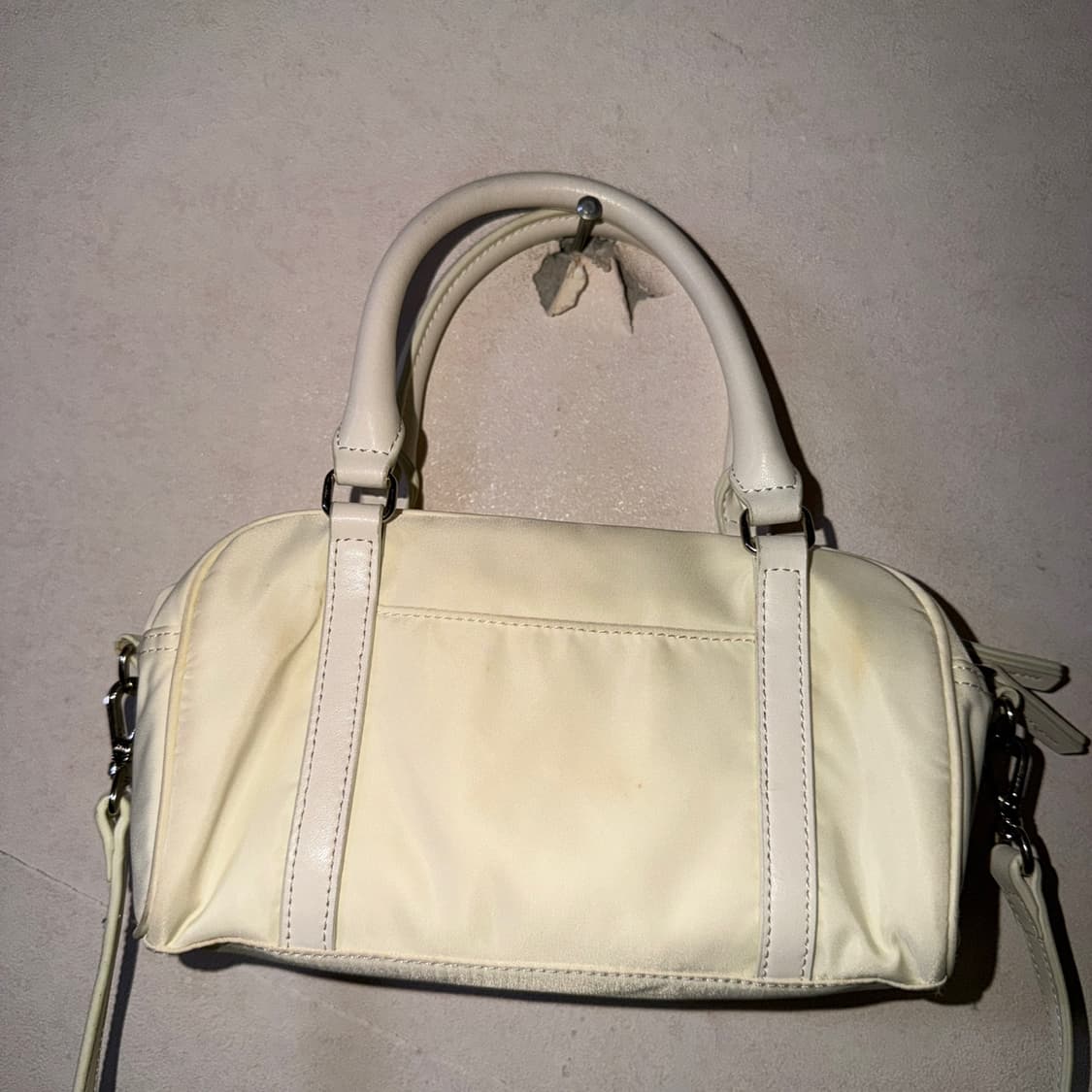 마뗑킴 베이비스포티 토트&크로스백 미니 아이보리 상품이미지5