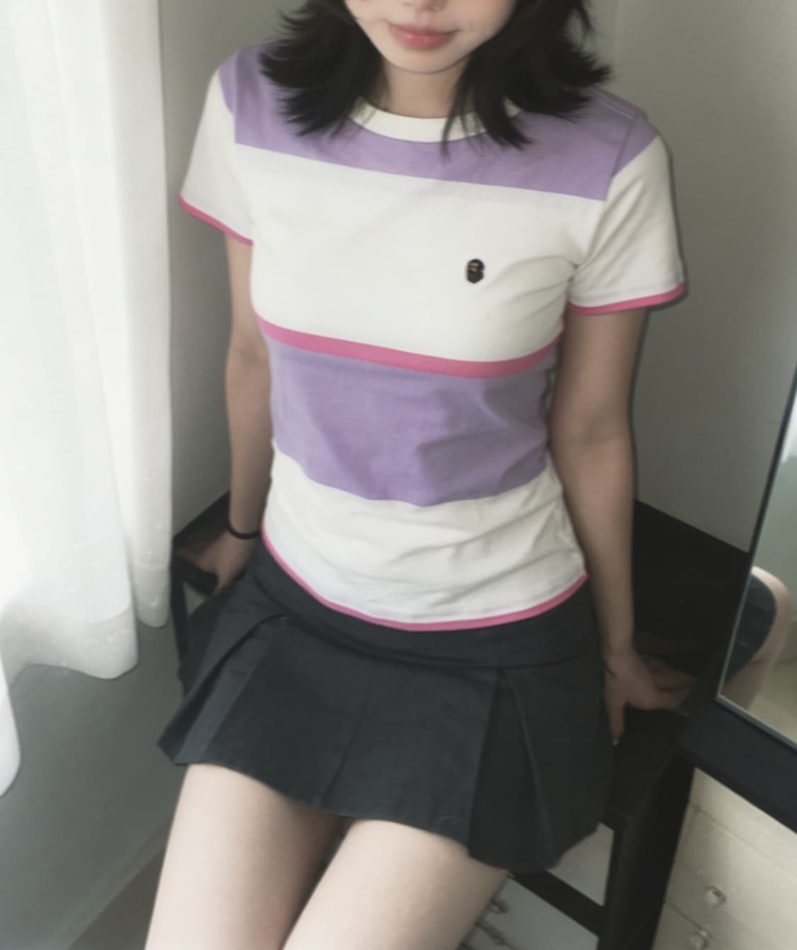 베이프 클래식 스트라이프 티셔츠 상품이미지1