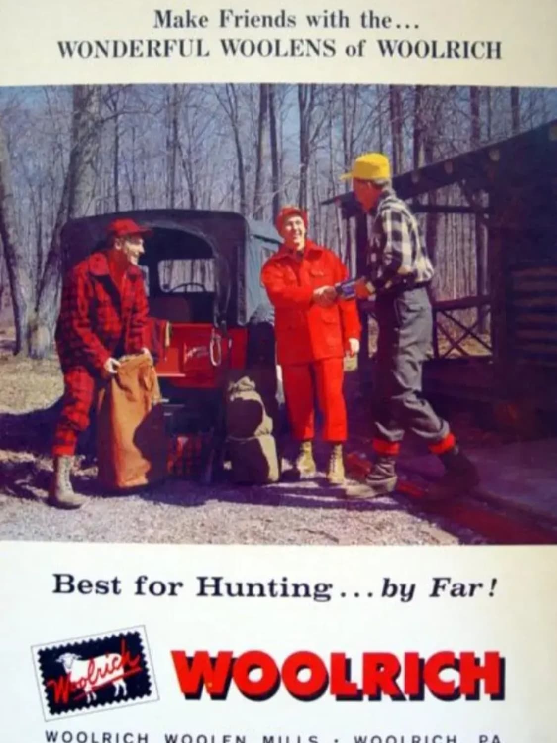 특A 오리지날 60's  울리치 울 버팔로 체크 헌팅 바지 상품이미지1