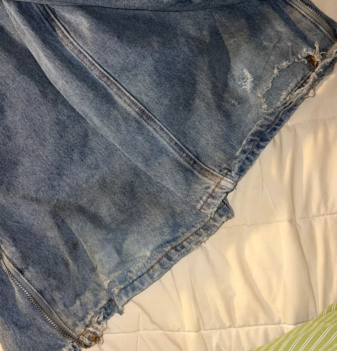 배드블러드 보니 데님 카고 스카이블루 S 상품이미지2