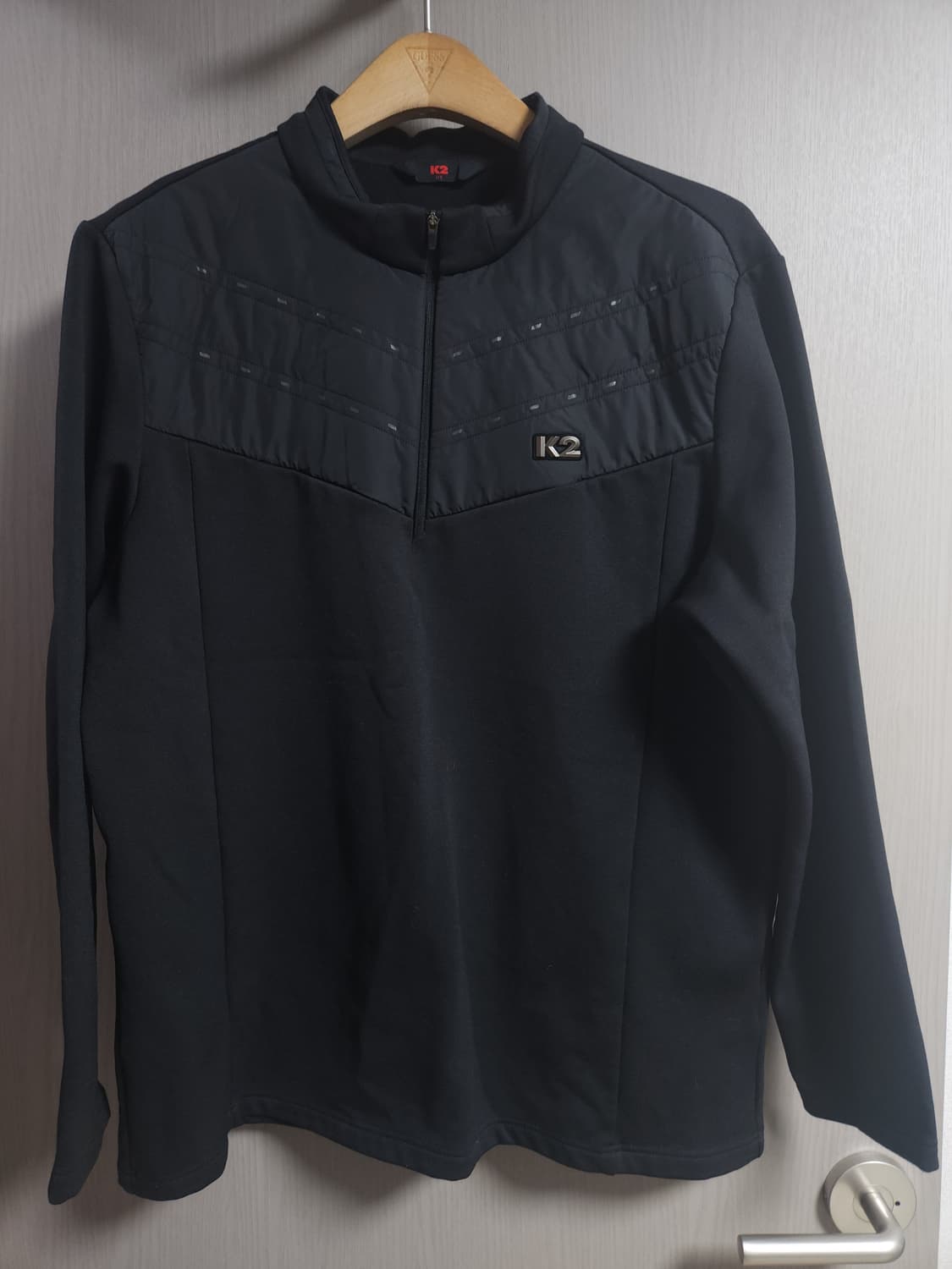 K2 하프넥 반집업 피치기모 긴팔티, 3XL 상품이미지1