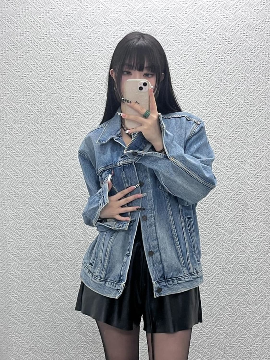 리바이스 프리미엄 빈티지 트러커 연청 데님자켓 L C10108 상품이미지2