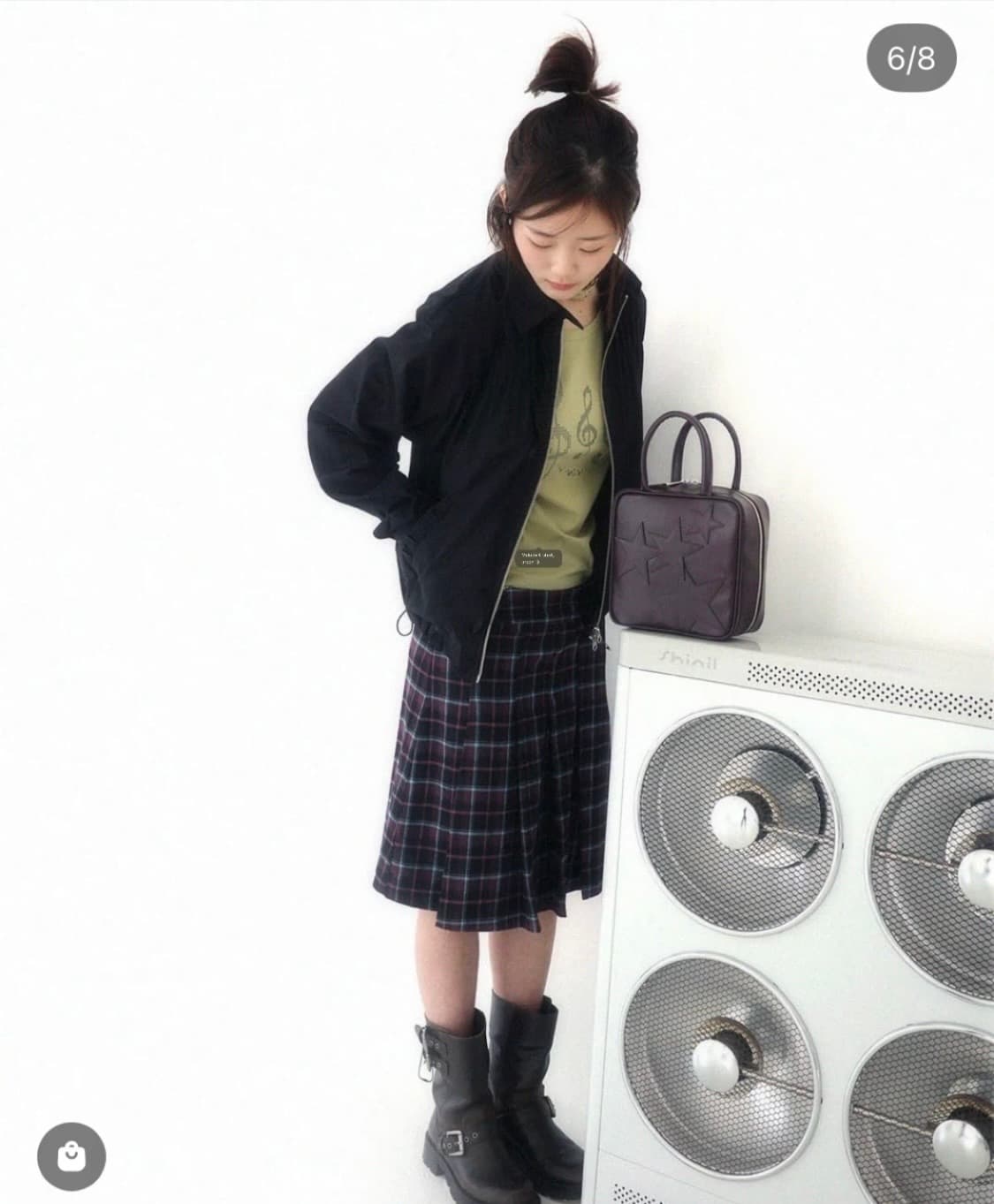 인앤양하모니 frill blouson (black) 상품이미지4