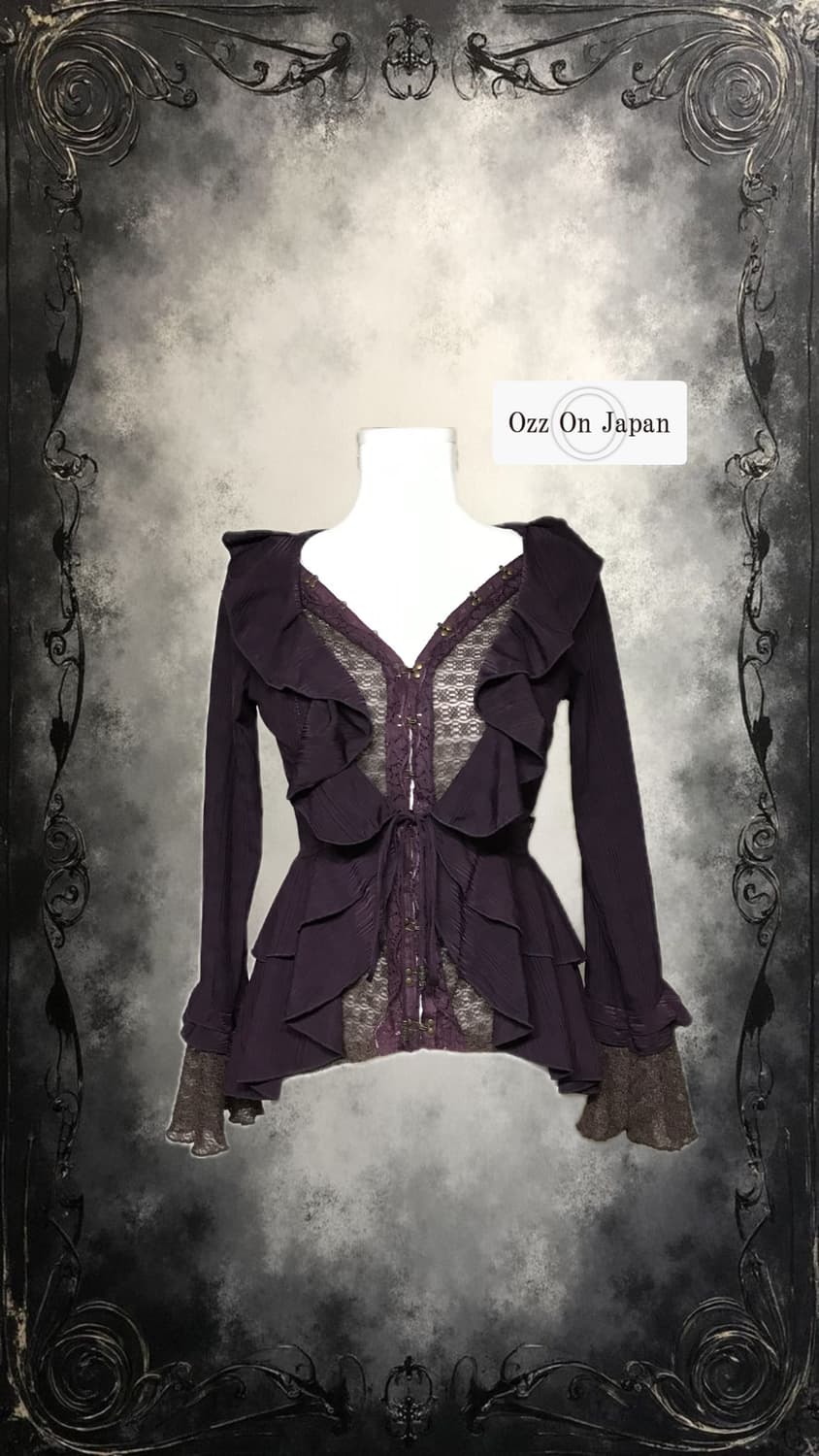 Ozz on angelo 고딕 코르셋 블라우스 상품이미지1