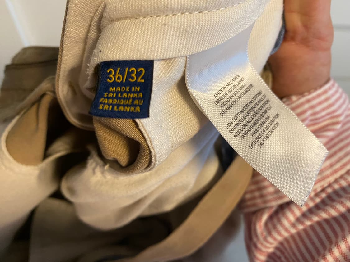 폴로 클래식 치노 36/30 베이지 신형탭 랄프로렌 상품이미지4