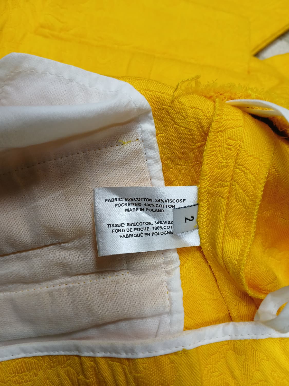 프로앤자 슐러 옐로우 자카드 와이드 레그팬츠  상품이미지9