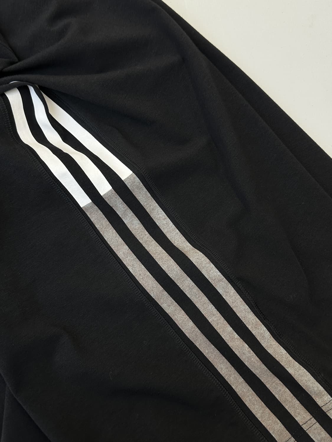 Y-3 3 스트라이프 블랙 코튼 져지 상품이미지5