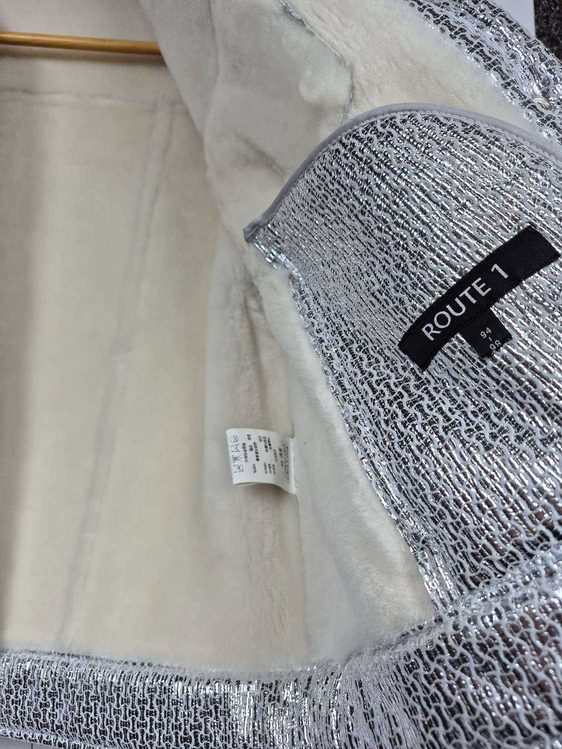 ~ 66까지 루비나부띠끄 양털 암가죽 패딩 상품이미지6