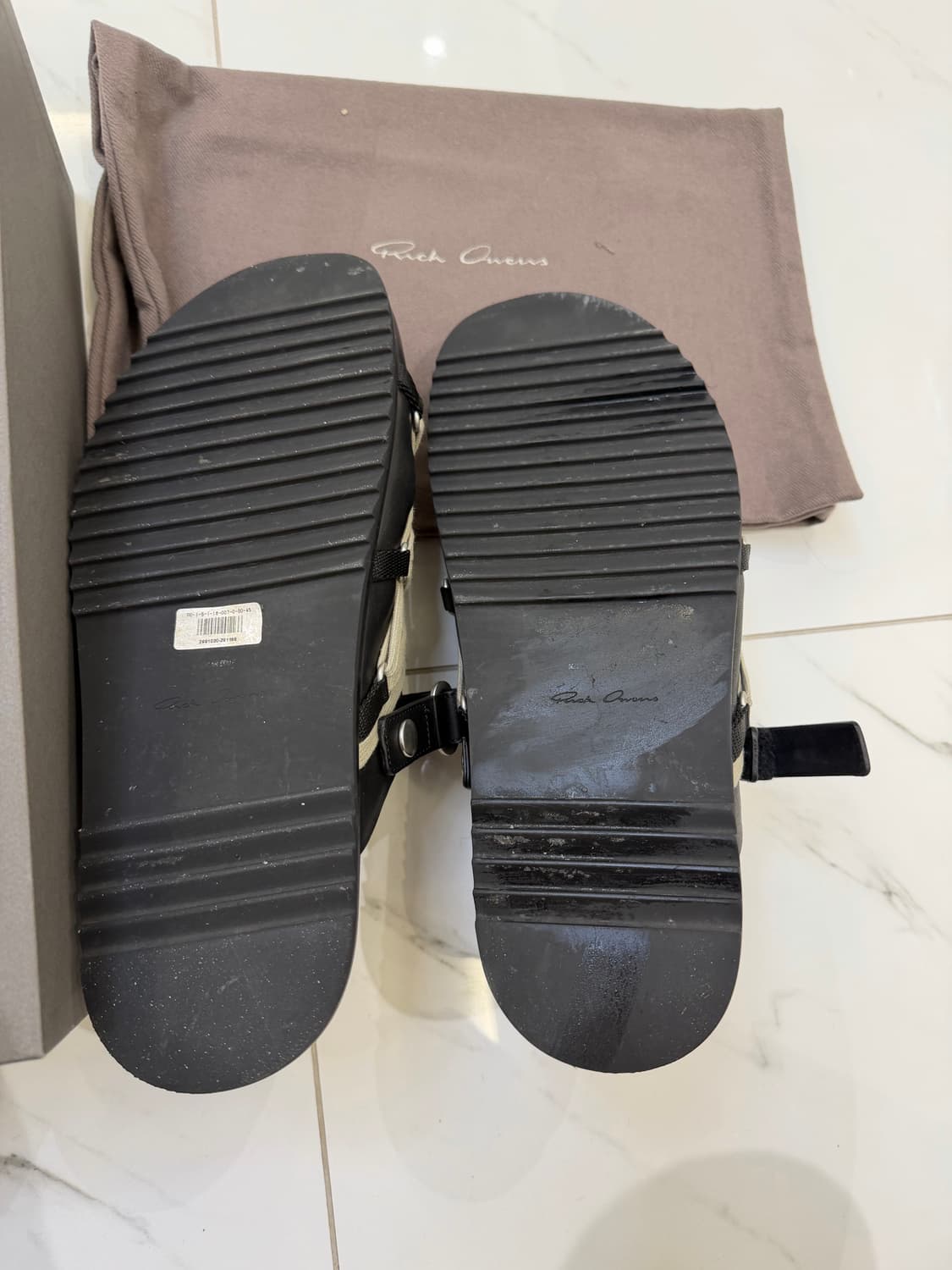 릭 오웬스 할리우드 메가레이스드 뮬 블랙 상품이미지3