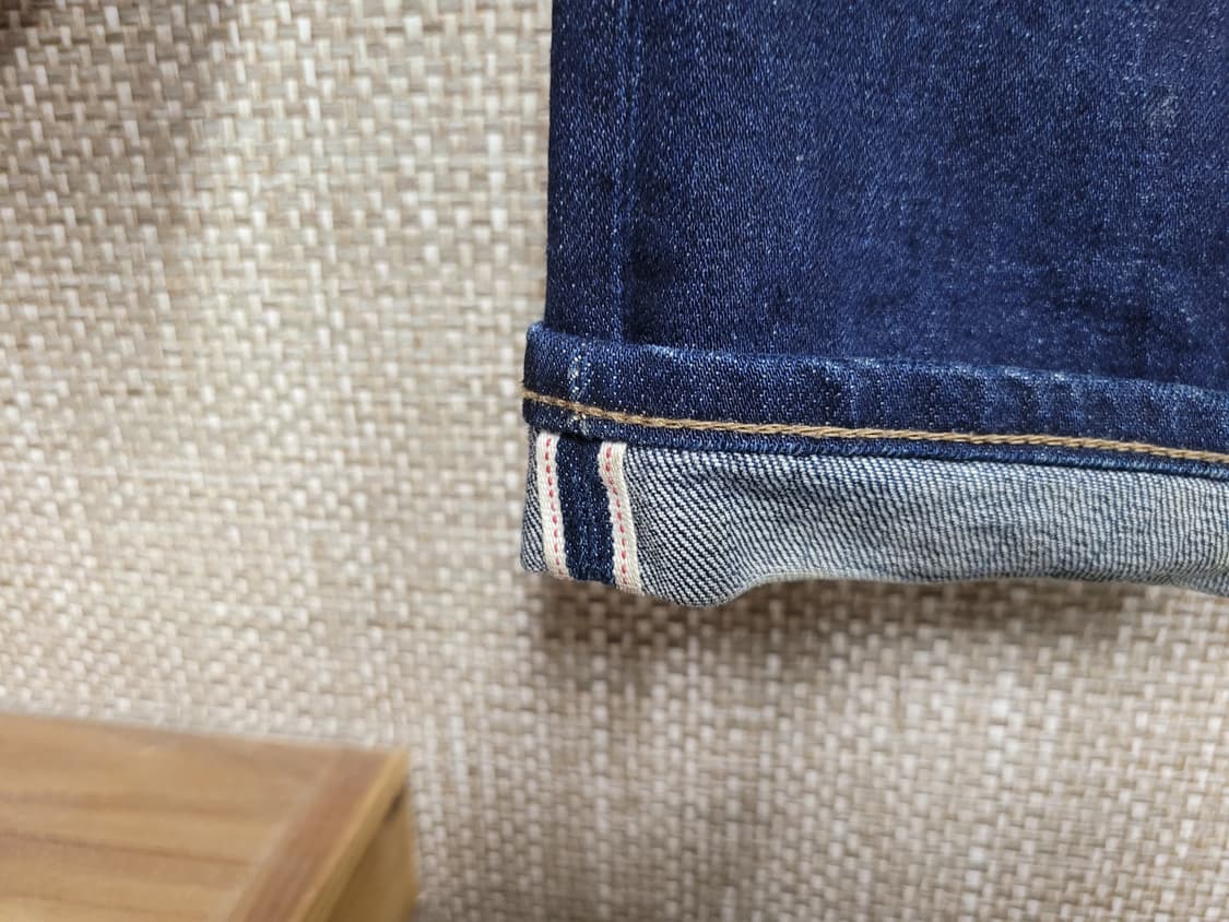 36인치 유니클로 셀비지 청바지 진청 아메카지  상품이미지3