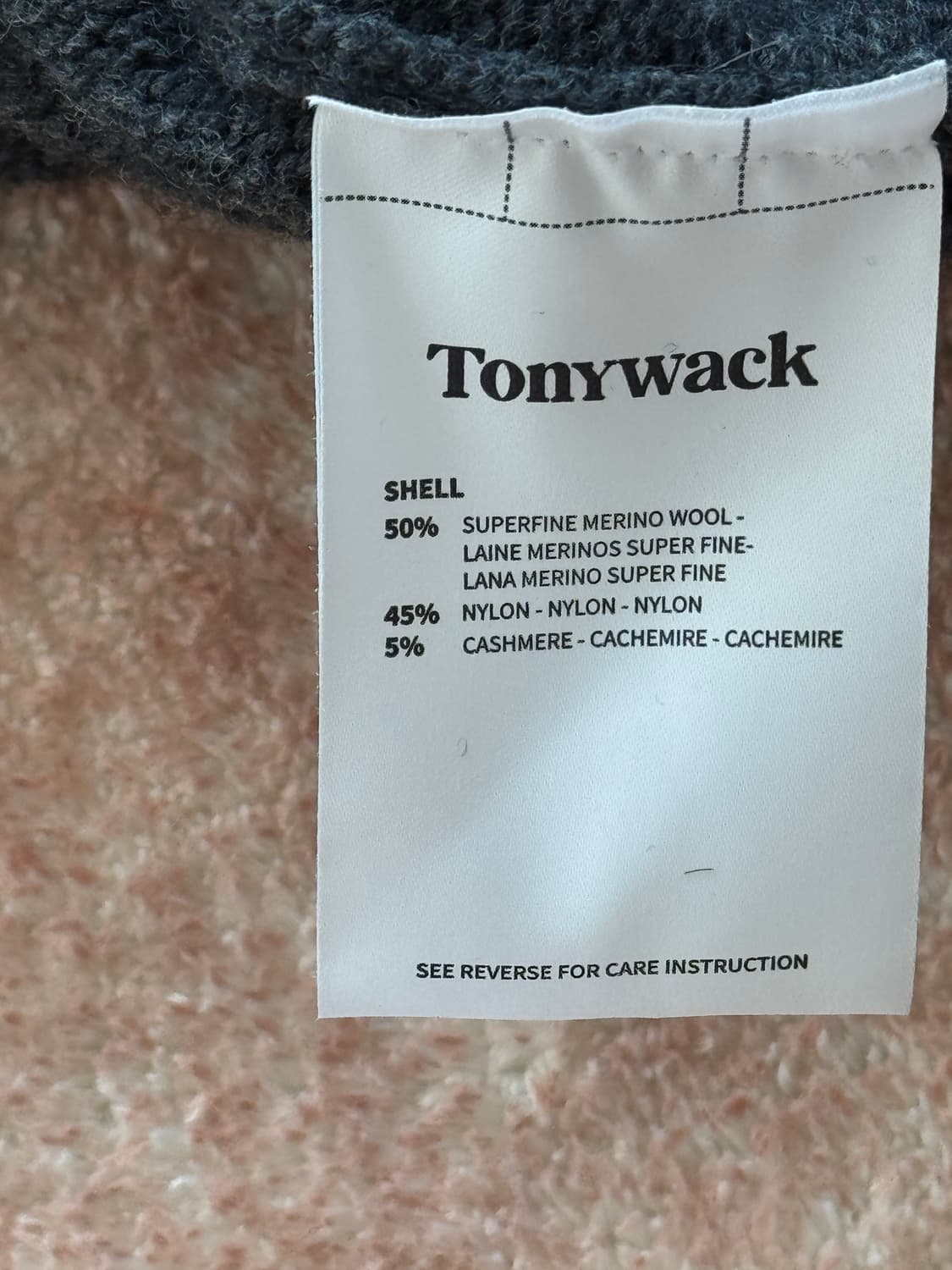 [M] 토니웩 울 캐시미어 아가일 니트 상품이미지4