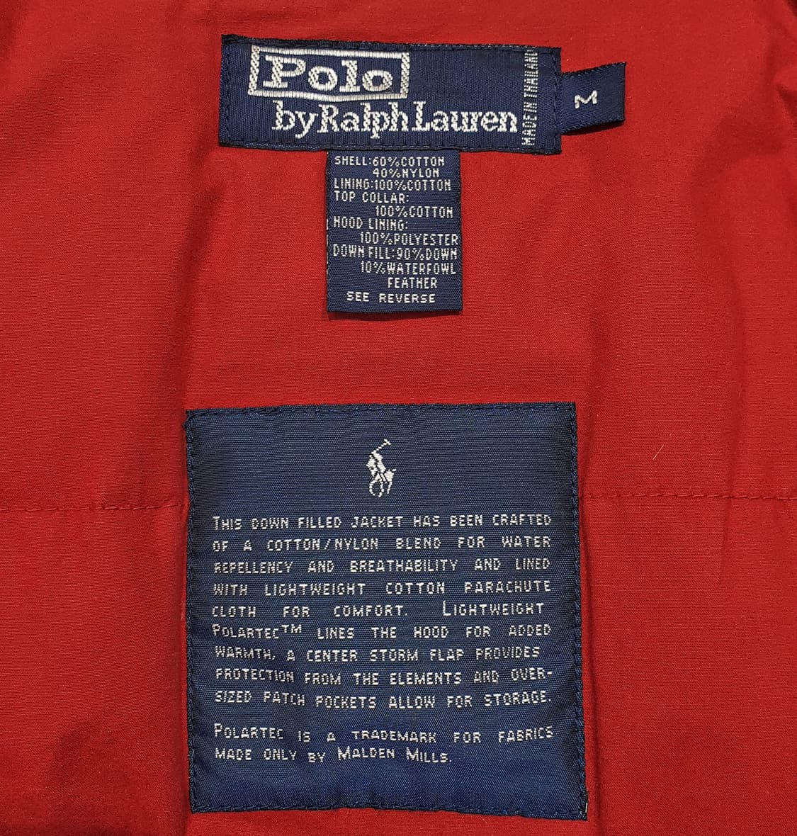 폴로 90s 파이어맨 다운 자켓 m (105-110) 상품이미지10