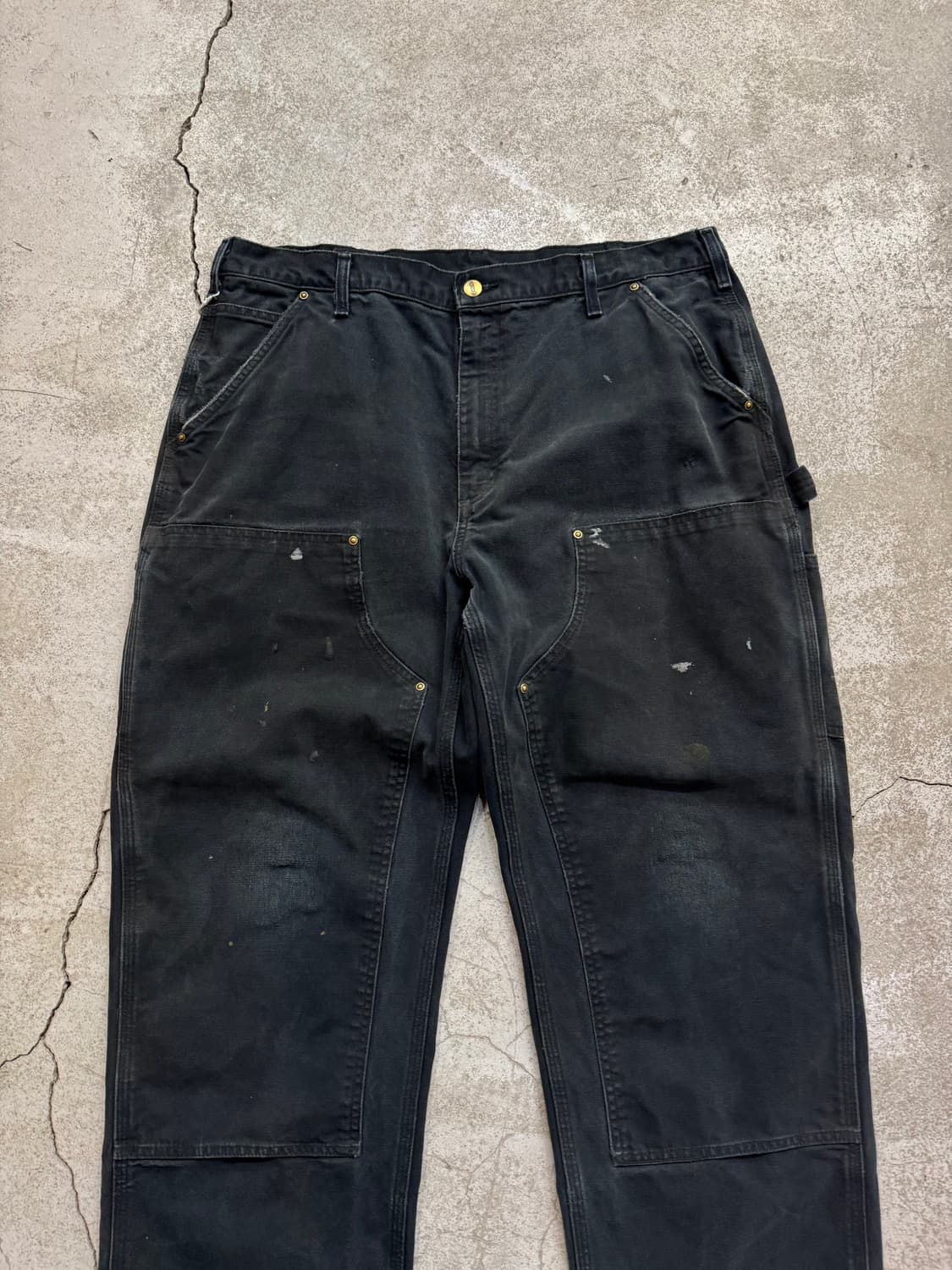 칼하트 B136 BLK 더블니 워크팬츠 상품이미지2