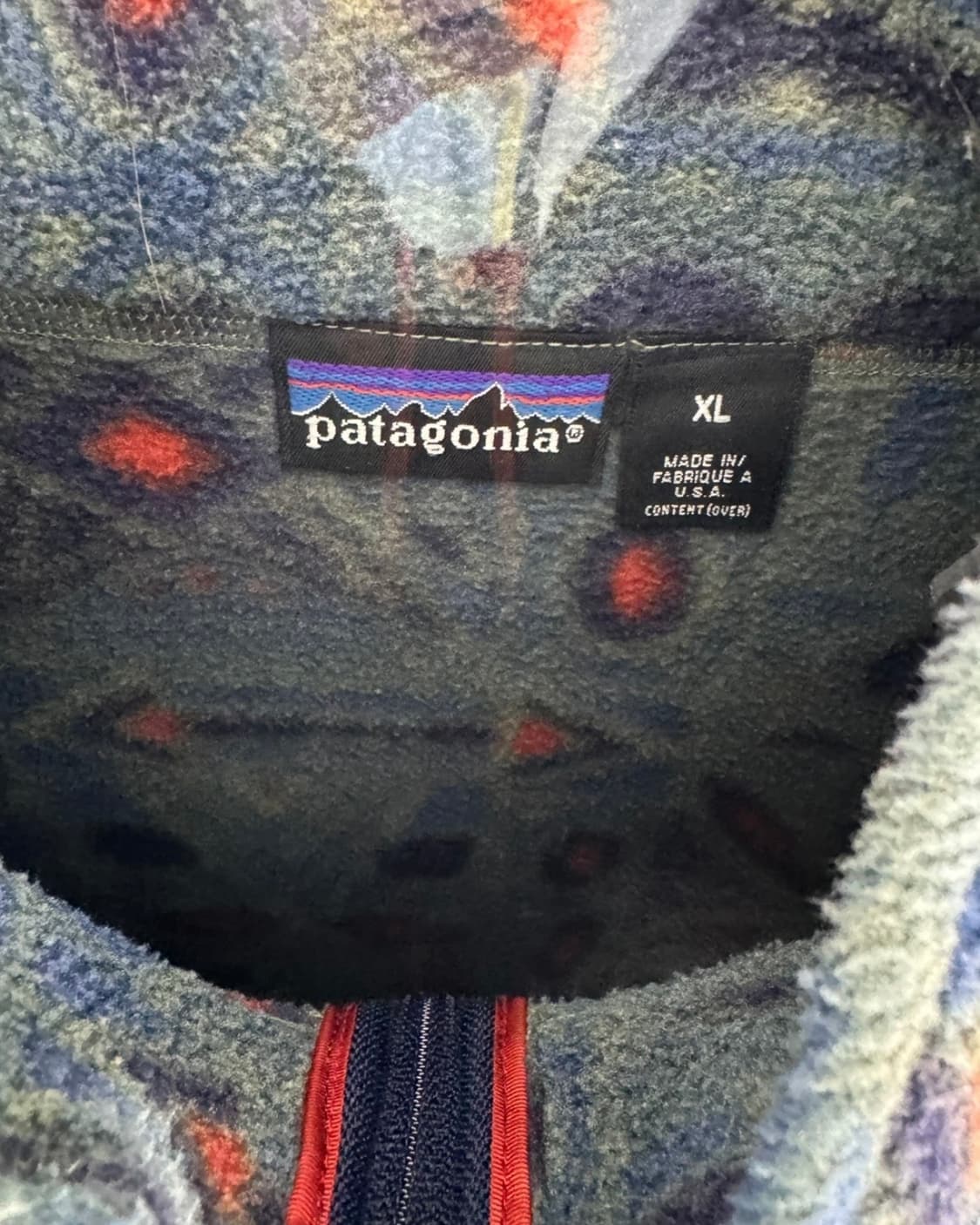 (Rare) 93년 파타고니아 눈없는산 토템 신칠라 플리스 XL사이즈 상품이미지4