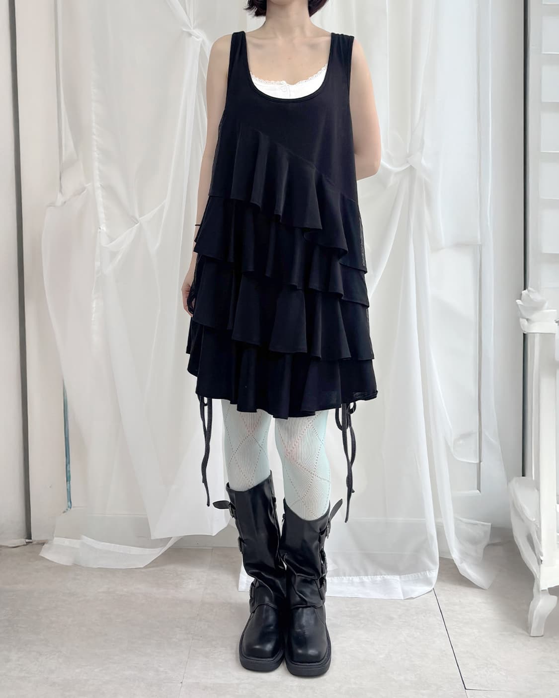DREA my MINX flare tiered sleeveless ops 상품이미지7