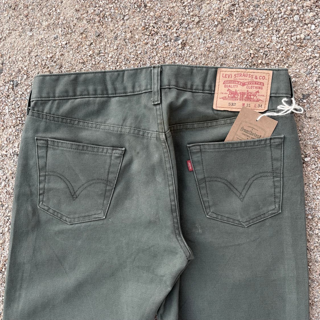 리바이스 532 스트레이트 밀리터리 올리브 데님 (32)   상품이미지2