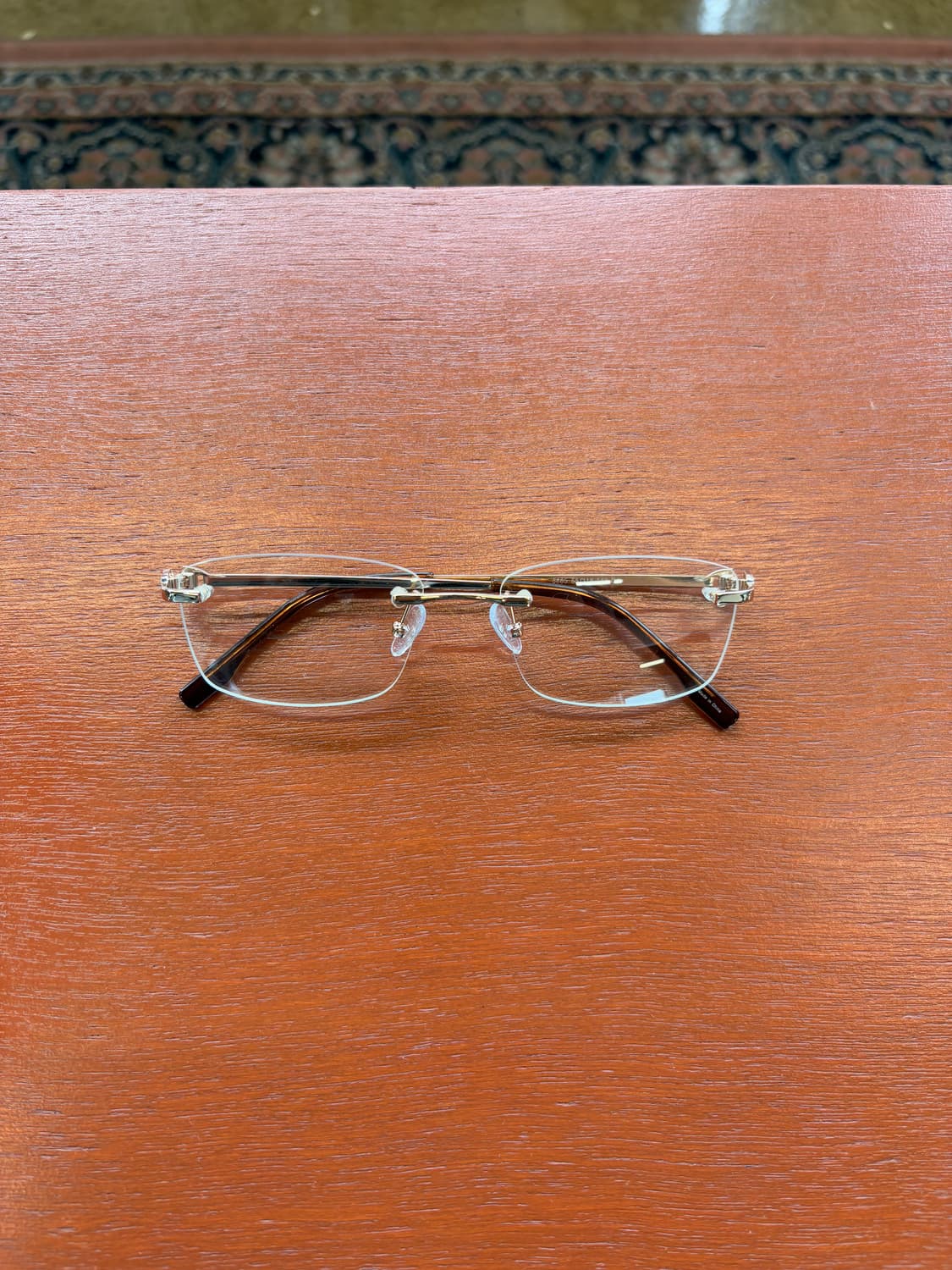 JPN 골드브라운 무테 안경 상품이미지4