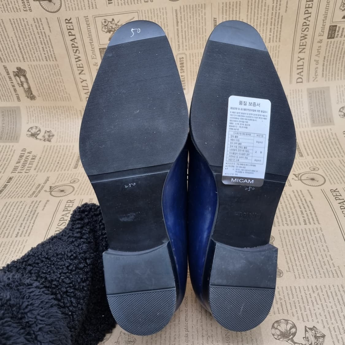 새상품 UNCLELIM 정장구두 250 굽4 상품이미지3