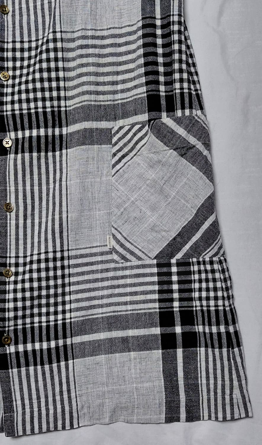 에이글(AIGLE) 빈티지 체크 원피스 (린넨 혼방 / M사이즈) 상품이미지6