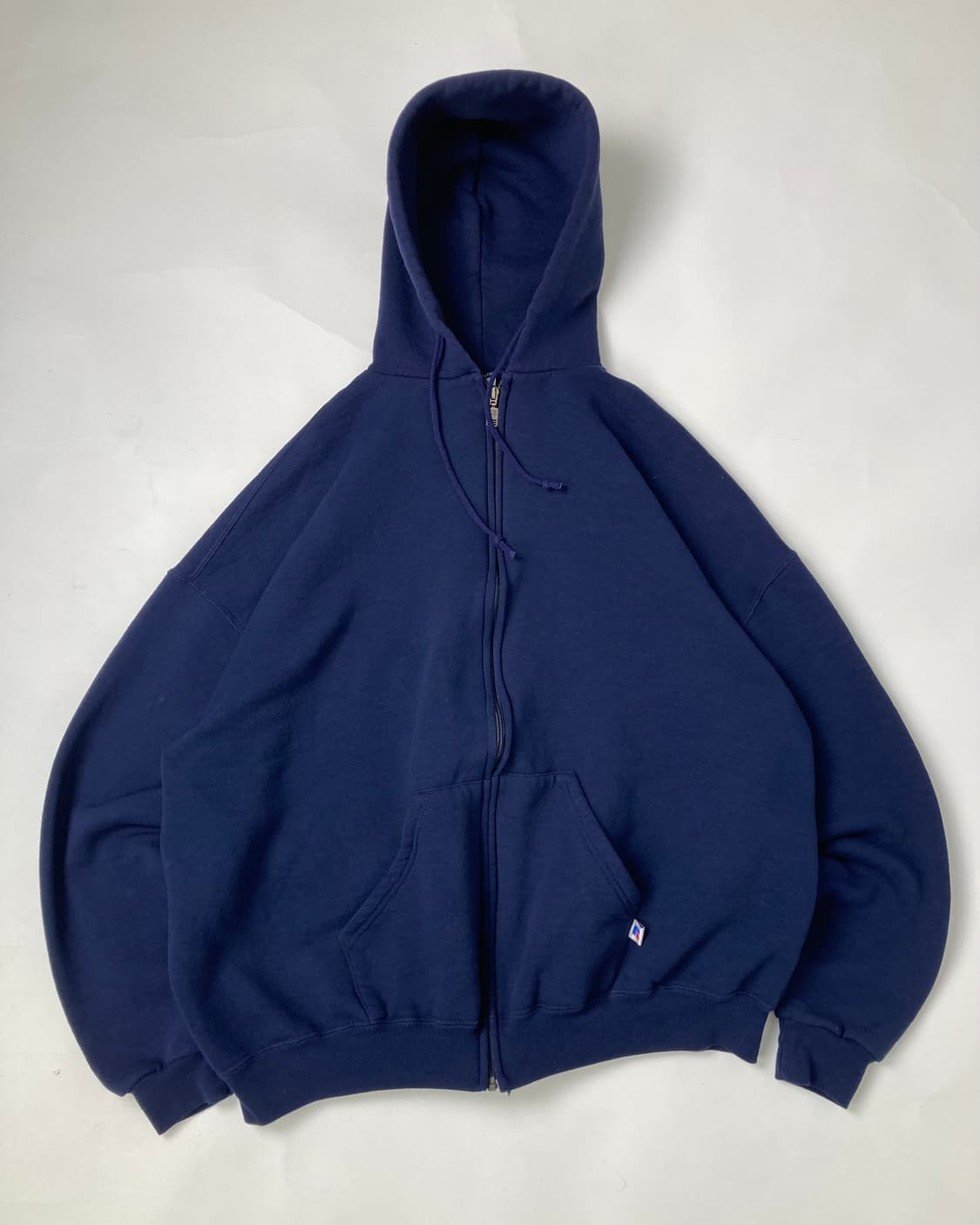 90s Russell Zip Up Hoodie (navy) 상품이미지1