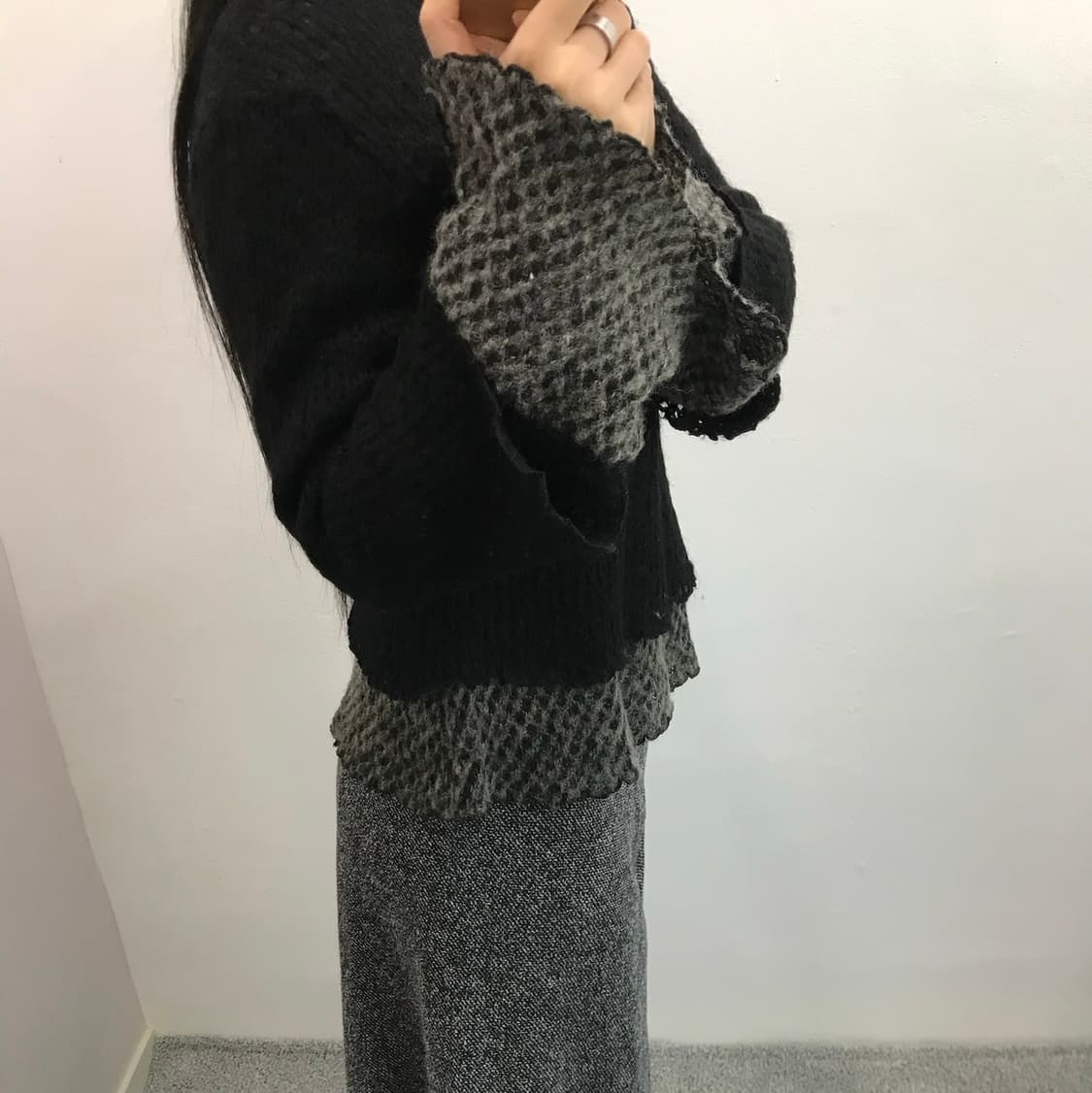 레이어드 폴라 니트 상품이미지3