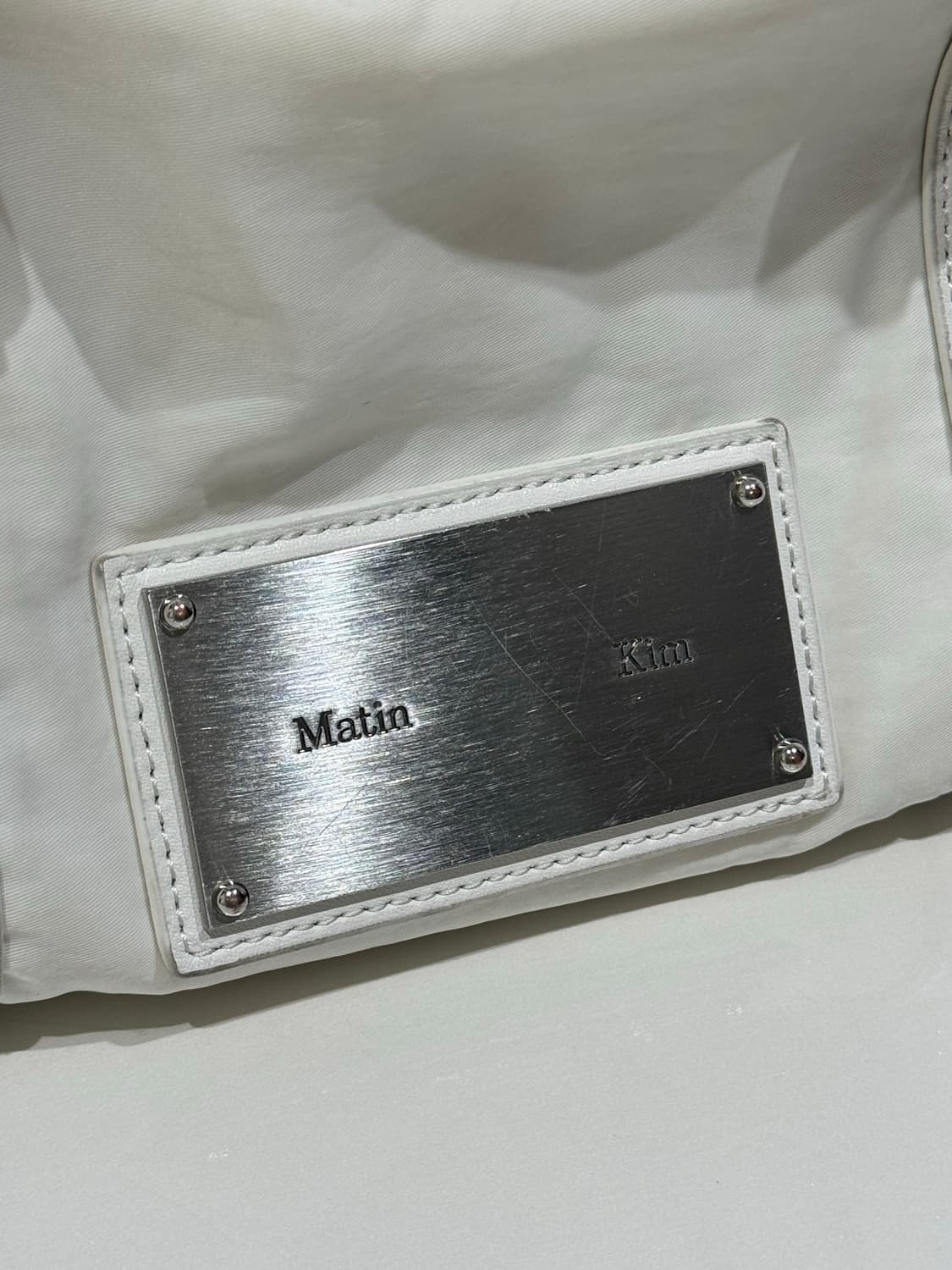 마뗑킴 나일론 보스턴 백 아이보리 Matin Kim Nylon Bosto 상품이미지3
