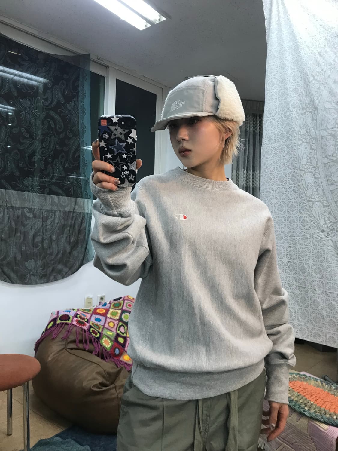 챔피온 리버스위브 기모 맨투맨  상품이미지1