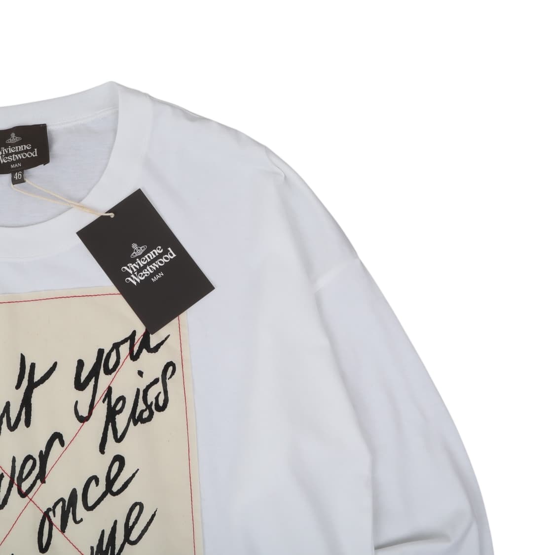비비안웨스트우드 맨 키스 미 키티 롱슬리브 화이트 상품이미지3